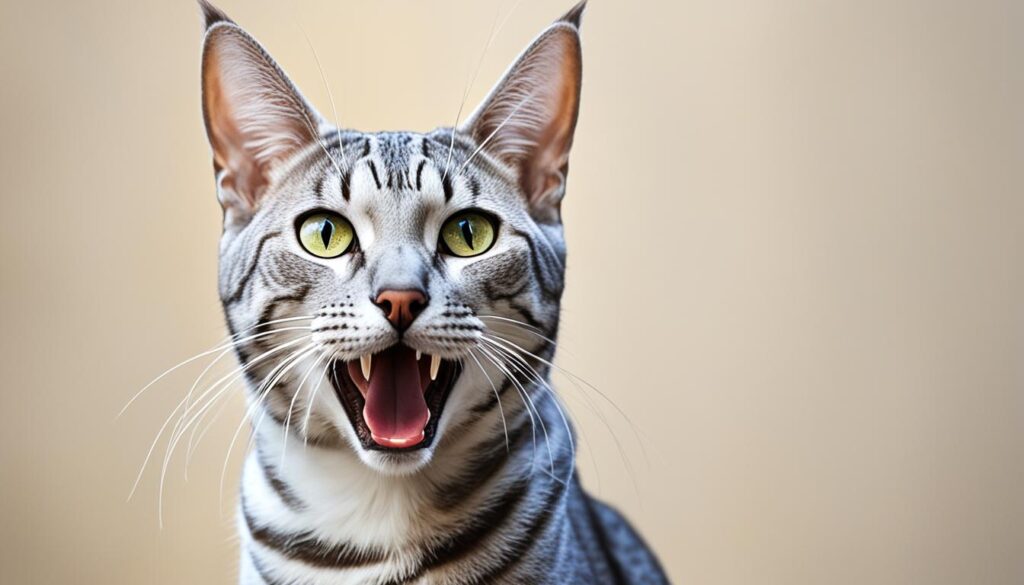 egyptian mau barking