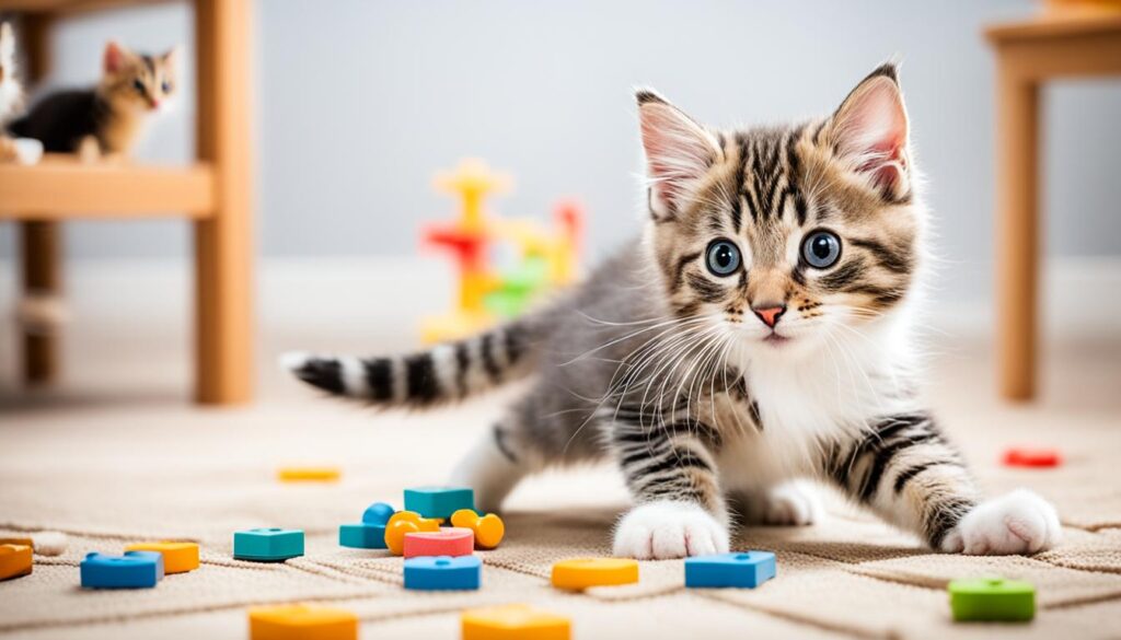 playful american curl cat