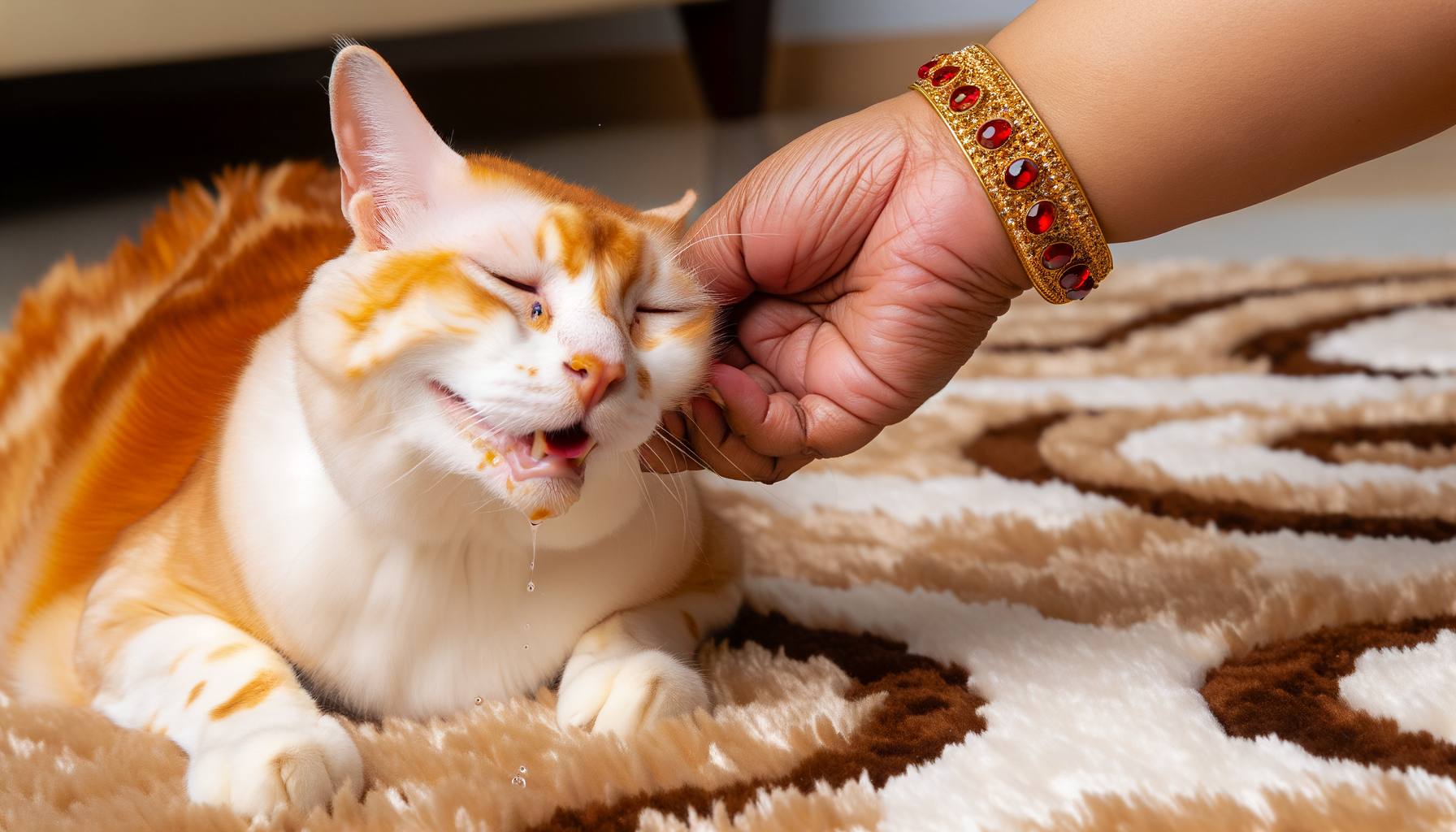 "Unlocking the Purring Mystery: Why Cats Drool in Delight"